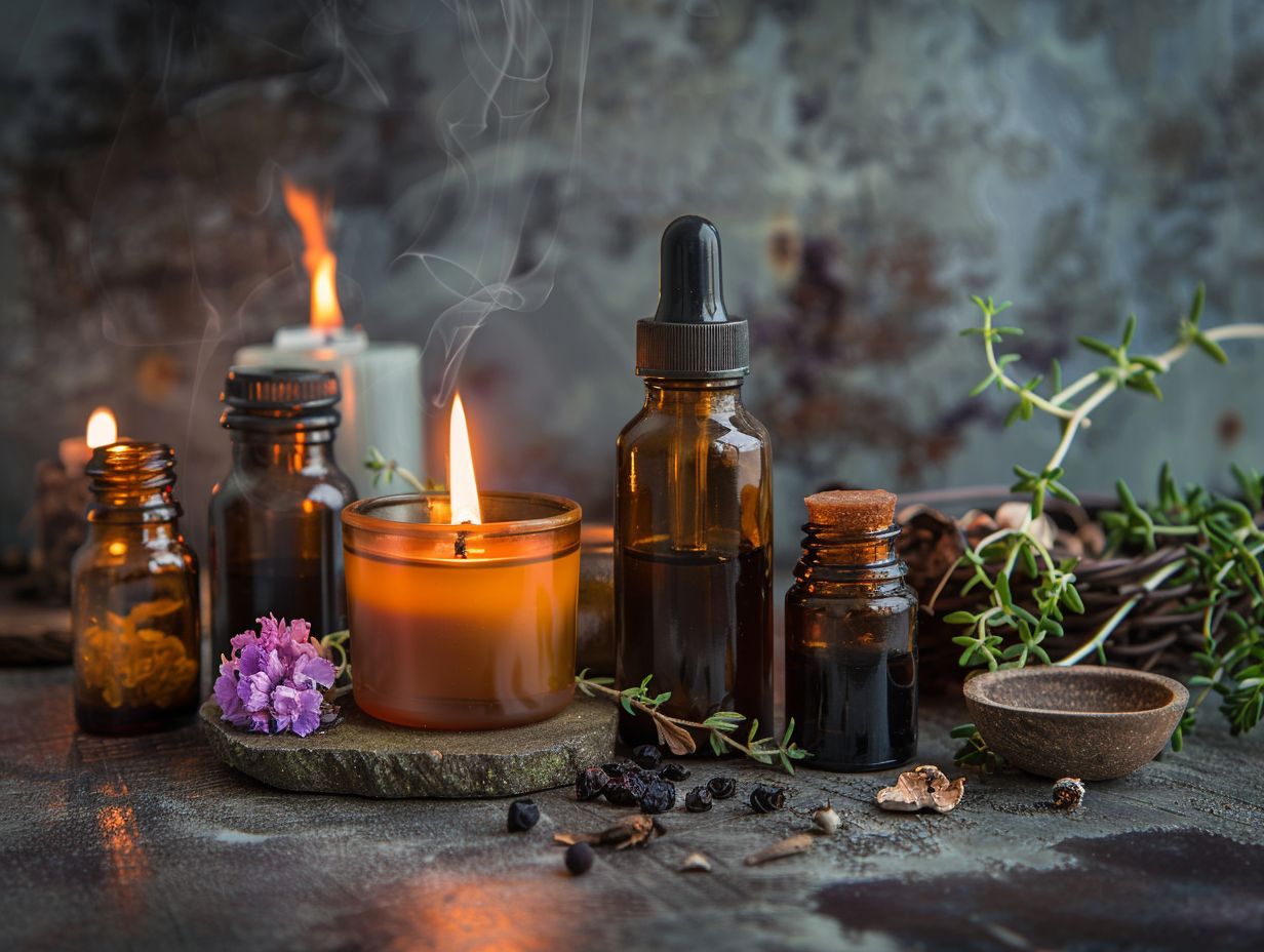 AromaSoul banner featuring halal candles and oils for inner calm